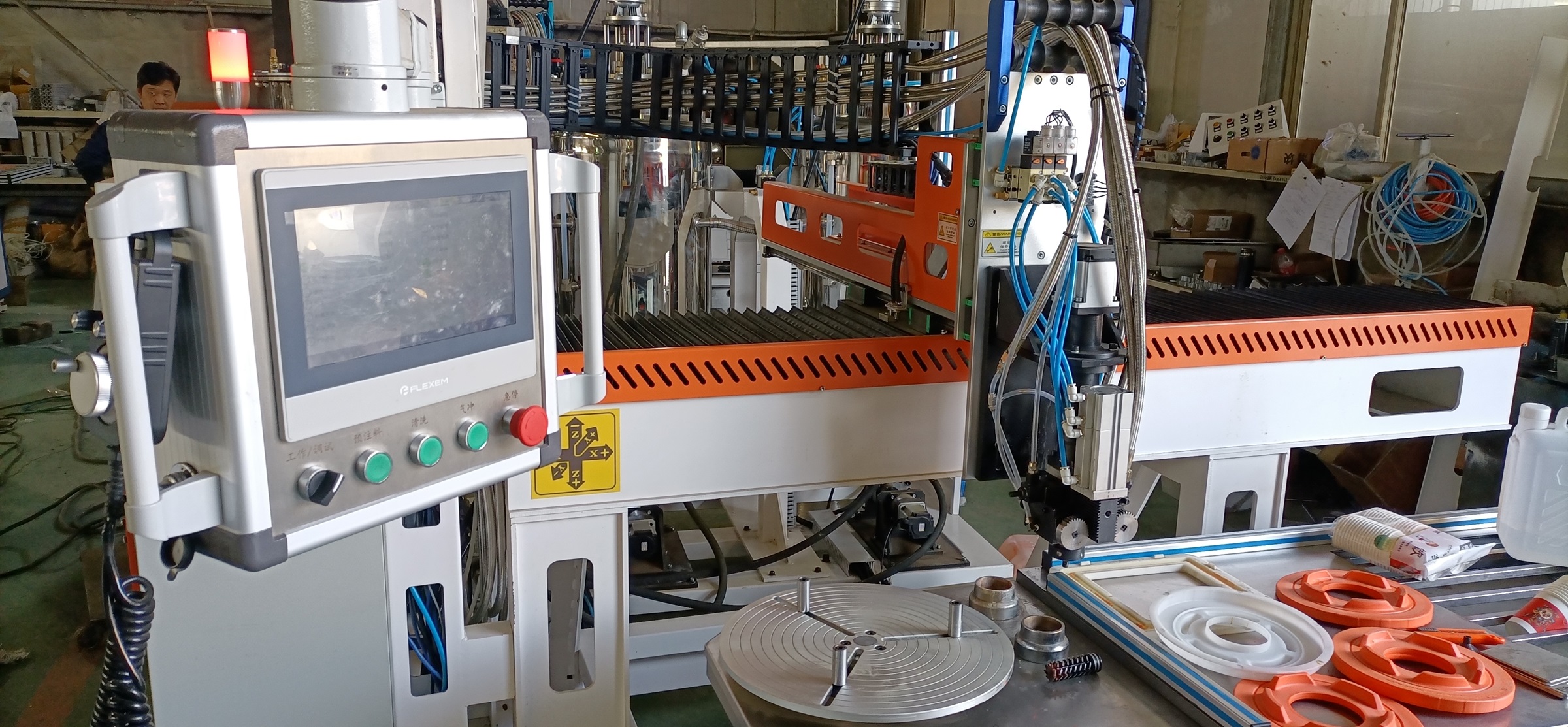 Inspection Works on Automatic PU Mixing & Injecting Machine